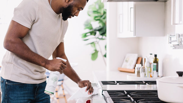 how to clean stove top