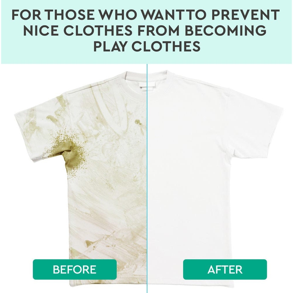 Before after results with Puracy clothes stain remover