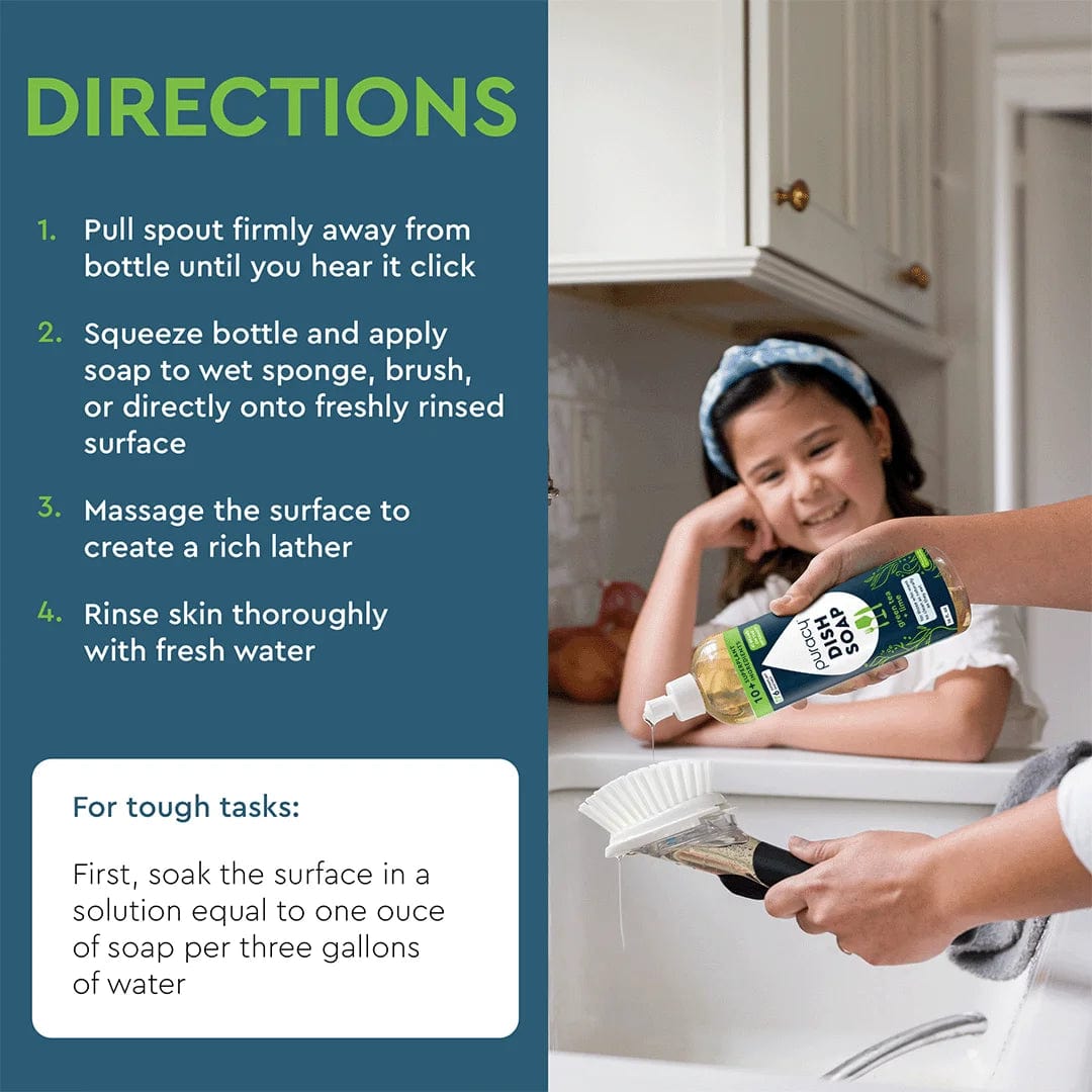 Dish Soap Directions