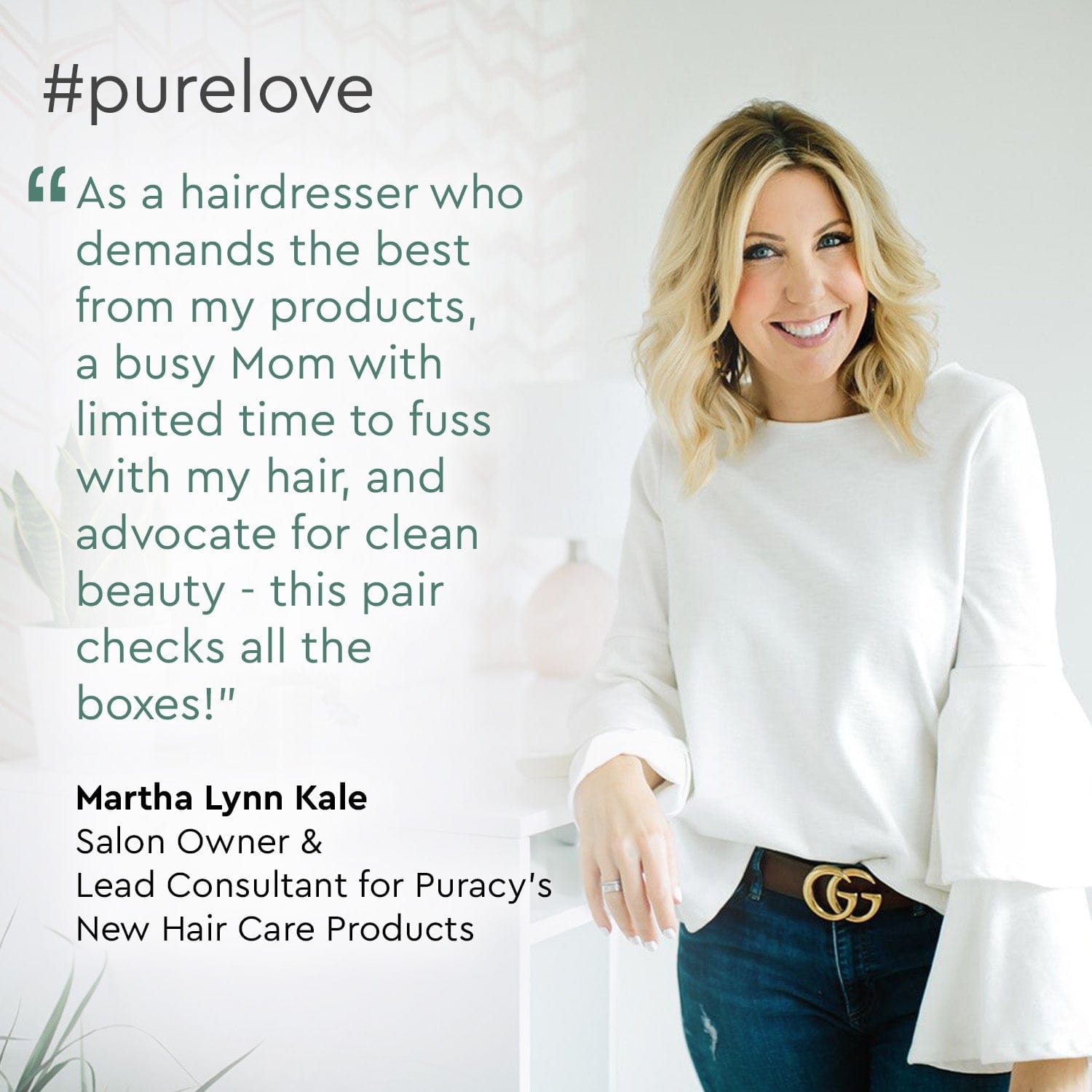 Martha Kale's Testimonial for Puracy Shampoo