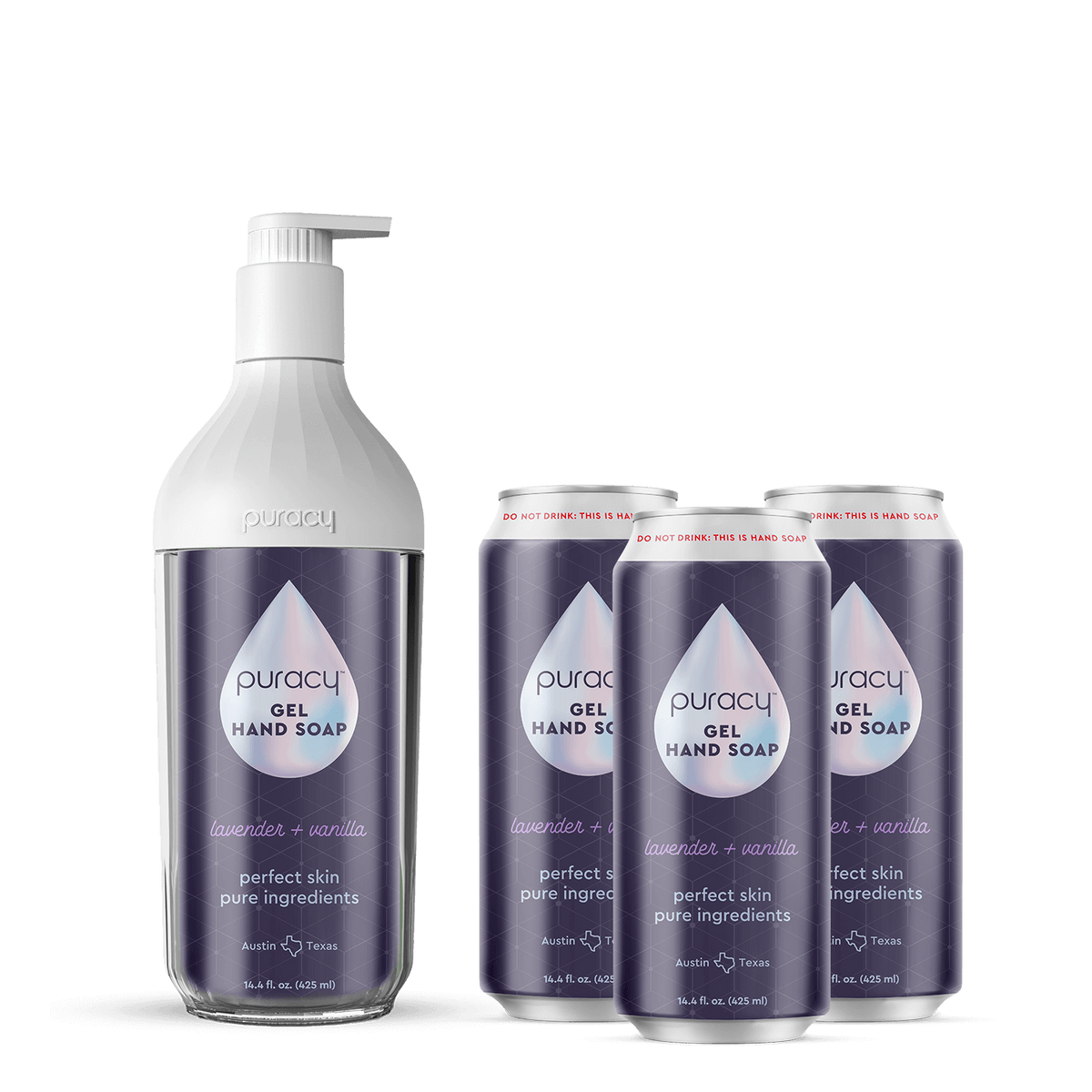 Clean Can Hand Soap Bundle Lavender Vanilla 