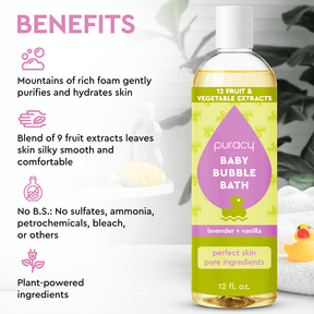 Benefits of Puracy Natural Baby Bubble Bath